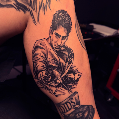 DM TO BOOK BIG OR SMALL COVER OR FRESH
!
This is a Wise guys scene an lil ankle … — tattoo by VooDoo Ink Tattoo, Phoenix, Arizona