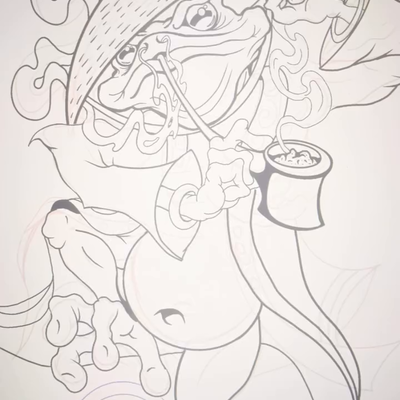Lil drawing progress!  I love customizing area fillers !lets bring it all togeth… — tattoo by VooDoo Ink Tattoo, Phoenix, Arizona