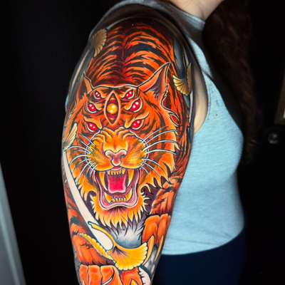 Omg i finally got to work on one of my bigger pieces we started a few months bac… — tattoo by VooDoo Ink Tattoo, Phoenix, Arizona