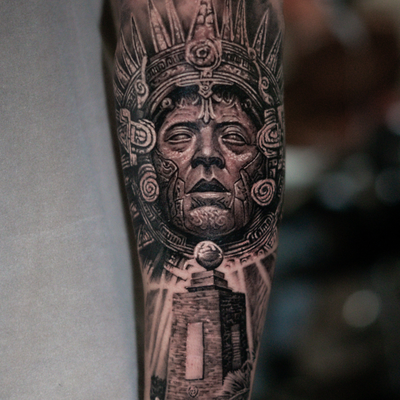 My goal for every tattoo is to work with my clients to create a design that tell… — tattoo by Mike FisherDubois