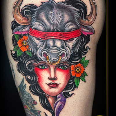 Post by Strangebreu on Inker — tattoo by Chris Strangebreu, Asbury Park, New Jersey