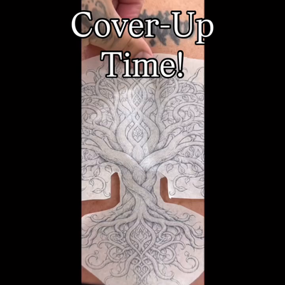 Cover-Up Time!! She was awesome and sat like a champ and we got it done!! — tattoo by Ricky Aragon, Elkhorn, Nebraska