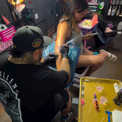 My furson trying to get to JC penny lol — tattoo by Ricky Aragon, Elkhorn, Nebraska