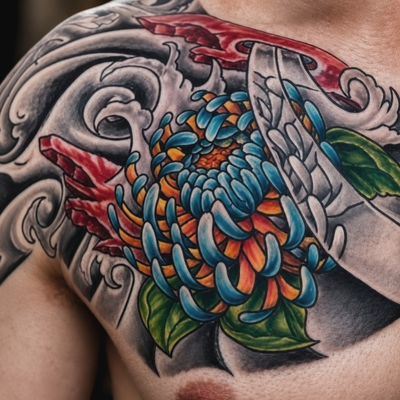 #freehandtattoo #japanese #japanesetattoo by Nemo One
#chrysanthemum #floraltatt… — tattoo by nemo one, Yuma, Arizona