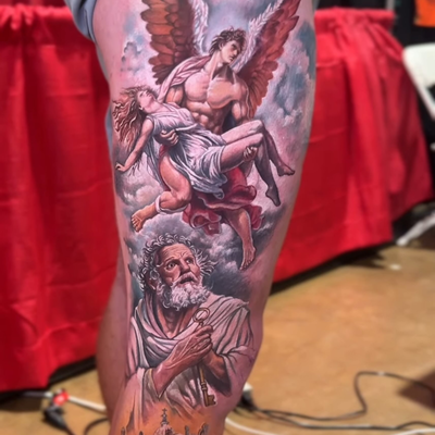 Tattoo of the day.
Artist: @damienwickhamtattoo 

Think your work deserves the s… — tattoo by Inker App, Woburn, Massachusetts