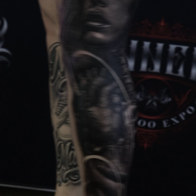 3 days back to back piece at the Sinners Tattoo Expo — tattoo by Twin Hernández, Oklahoma City, Oklahoma