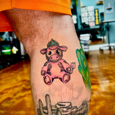 Tattoos for his kids, had so much fun with these! Absolutely neeed more full col… — tattoo by Joel Soria, Tucson, Arizona