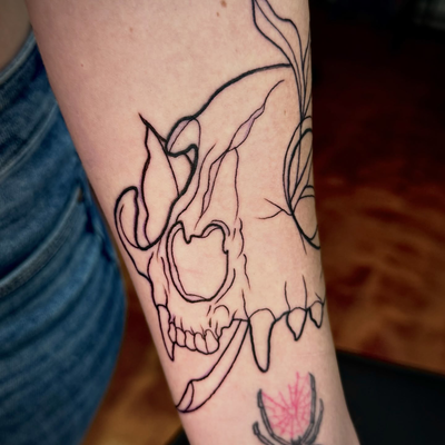 Line work ➡️ Color. 
Thank you so much for letting me do cool shit.
DM or fill o… — tattoo by Joel Soria, Tucson, Arizona