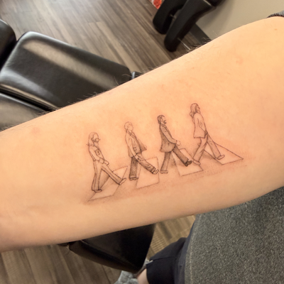 Teensy beatles! — tattoo by Celtae Flint, Albany, New York