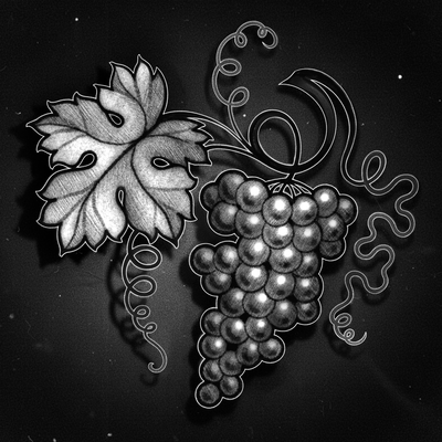 Grapes! 🍇 fill out the booking form in my bio to claim <3 — tattoo by Sara Haroun, Toronto, Ontario
