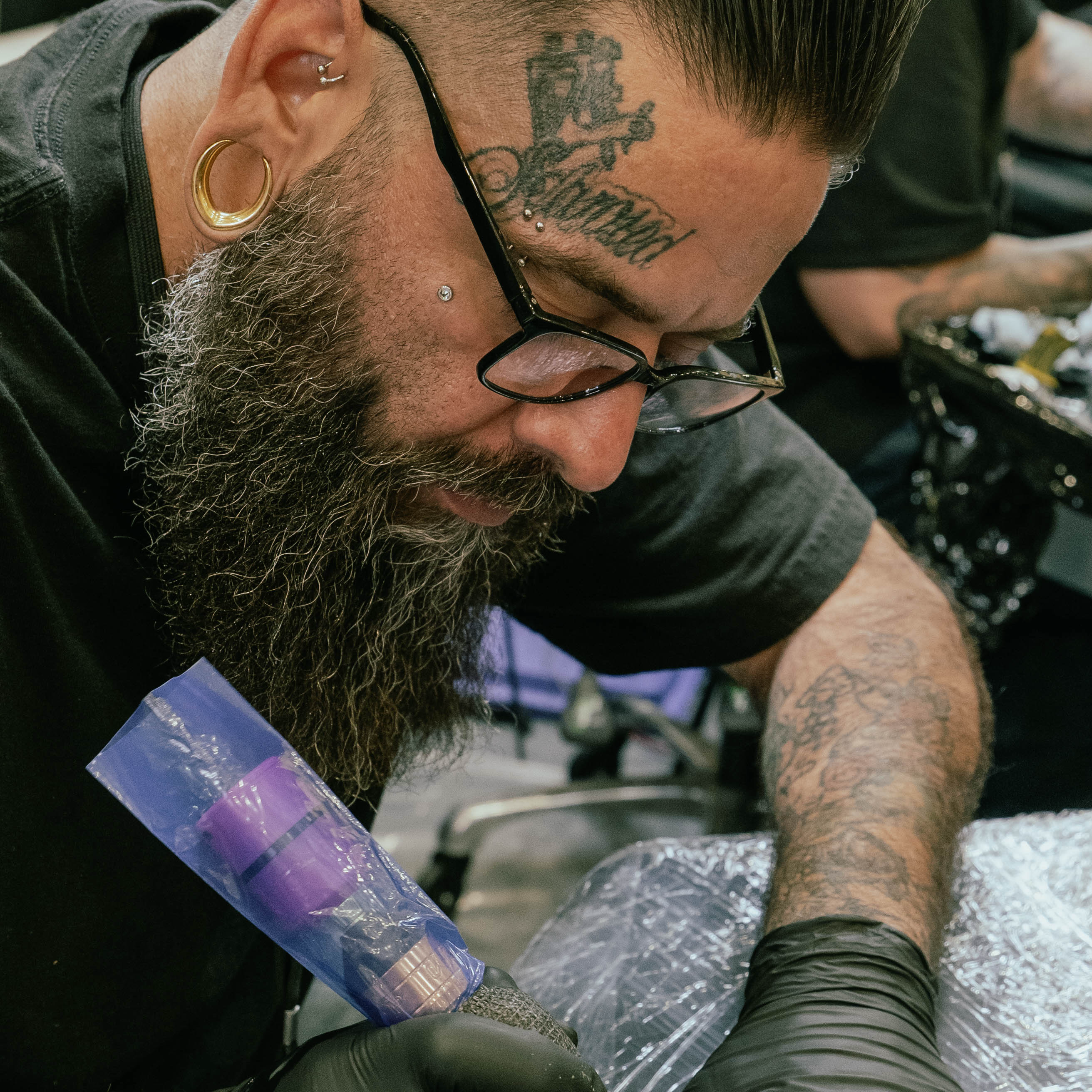 Dorian Perches, tattoo artist in Banning, California